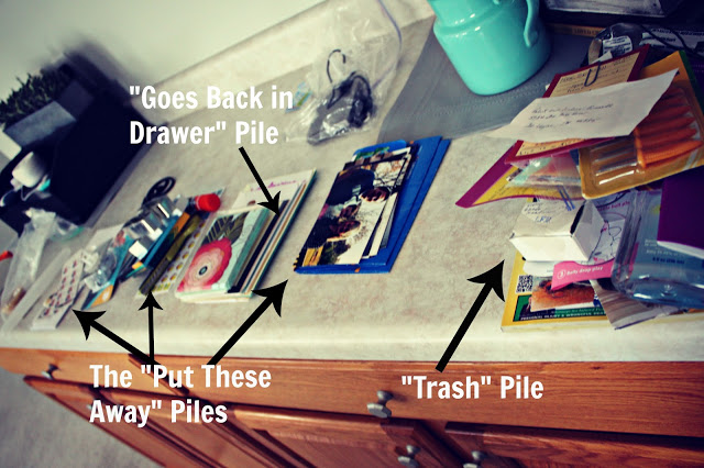 Organizing a Junk Drawer - One Happy Housewife