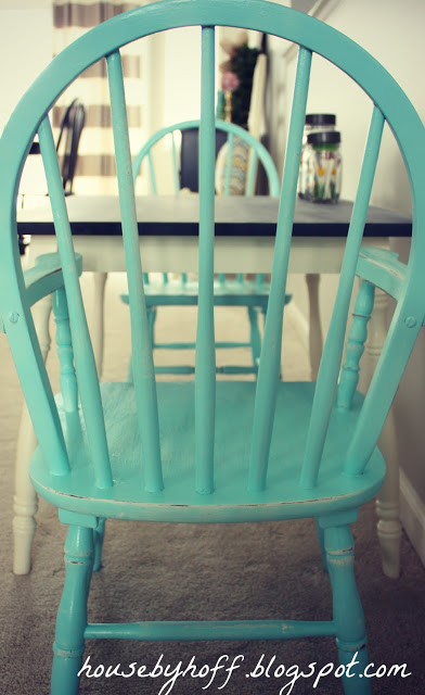 DIY Chalkboard Table via housebyhoff.com