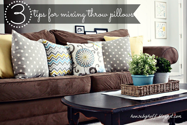 But srsly: how to mix and match pillows on a sofa