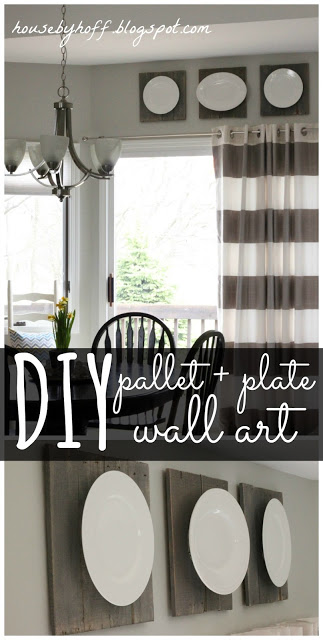 Pallet & Plate Wall Art via housebyhoff.com