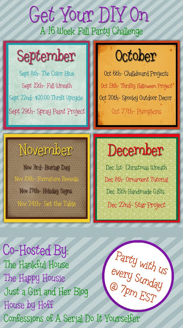 Fall party challenge poster.
