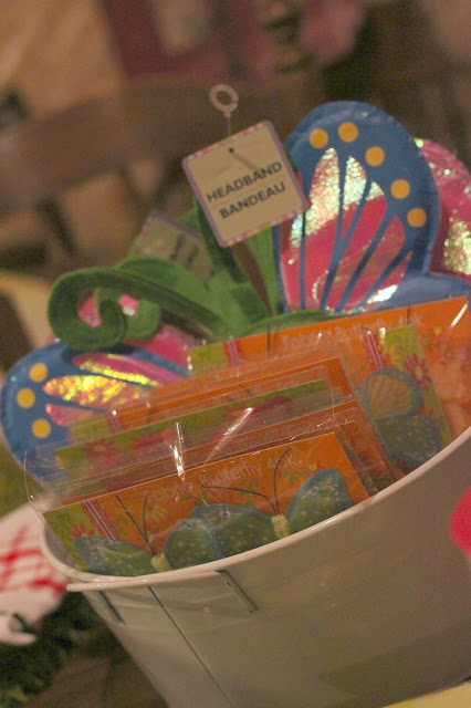 Butterfly headbands in a bowl.