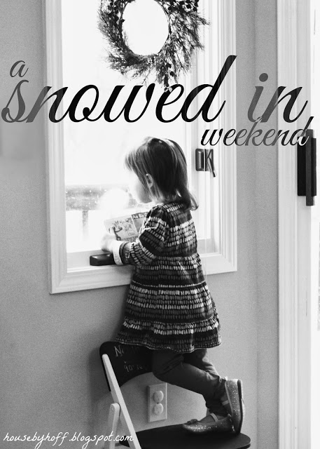 Snowed in weekend poster.