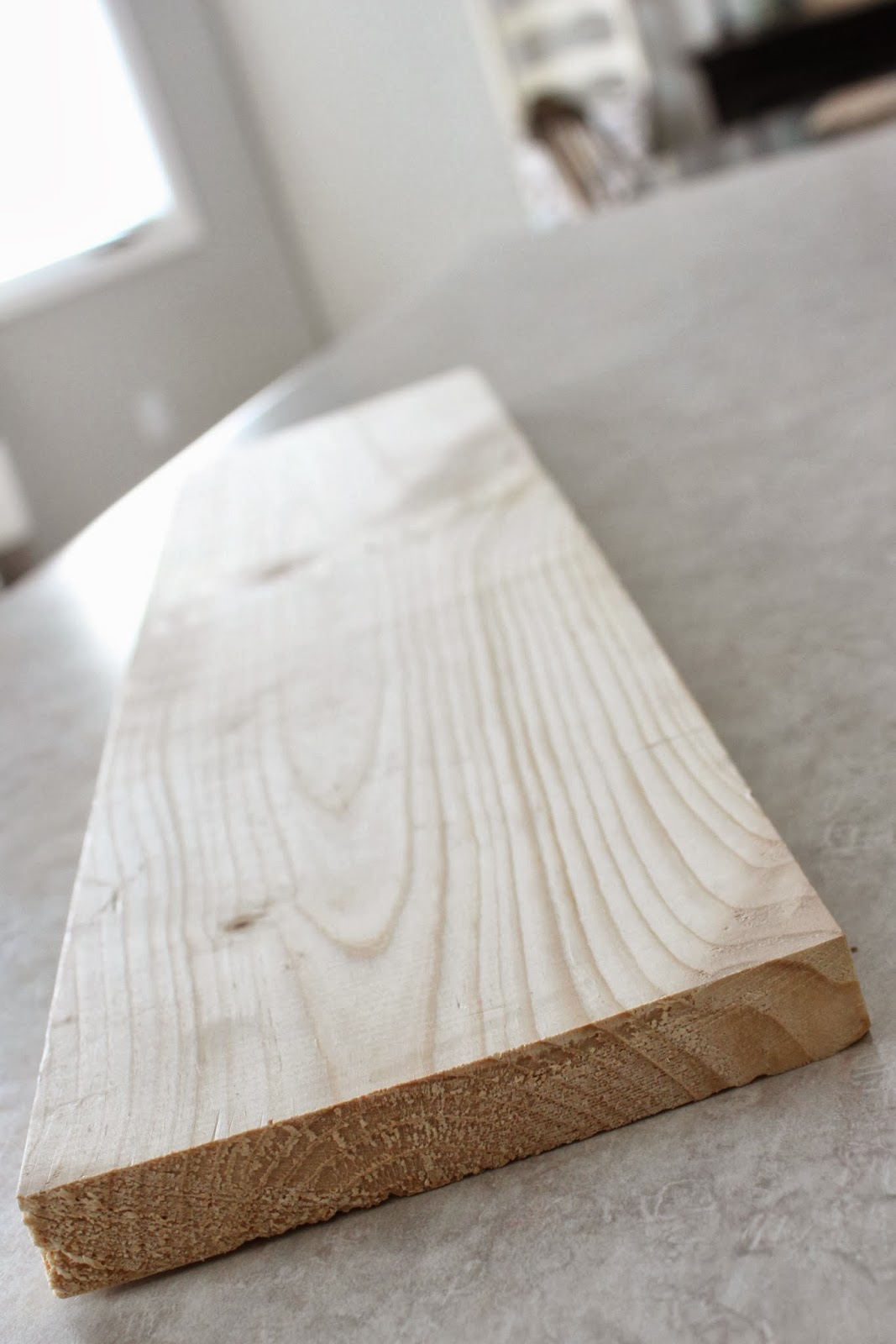 A wooden board on the table.