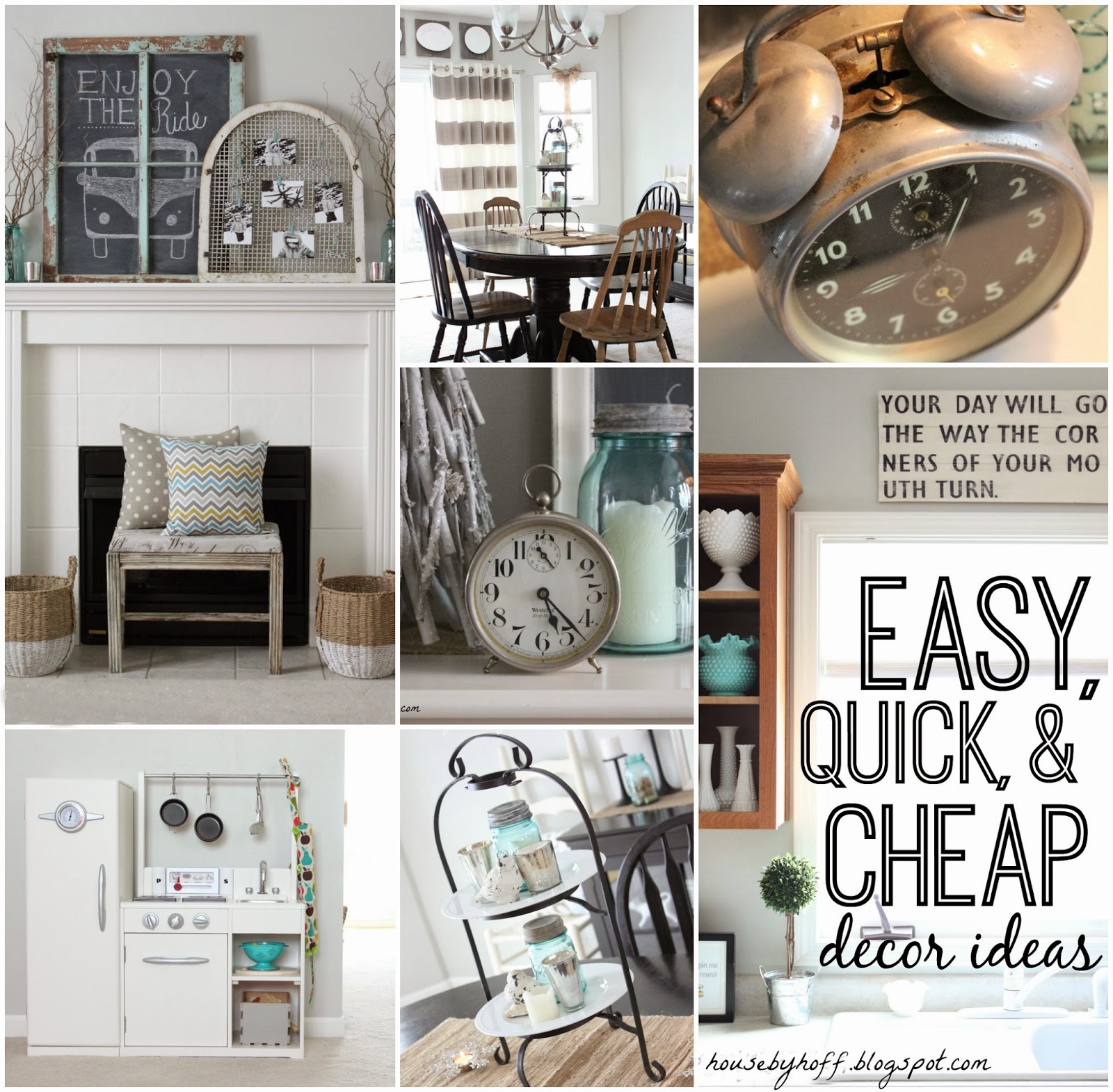 Easy Quick and Cheap Decor Ideas via housebyhoff.com