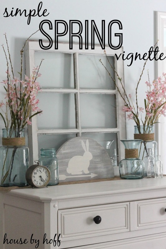 10 Pretty Spring Vignettes via House by Hoff