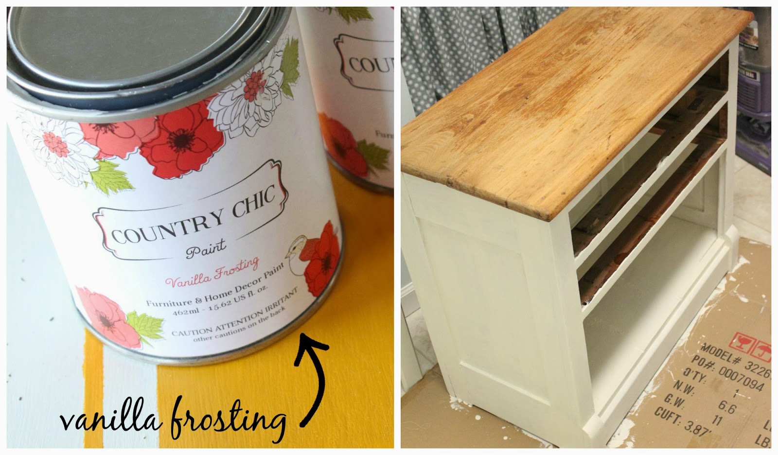 how to paint furniture via housebyhoff.com two-toned table makeover via housebyhoff.com