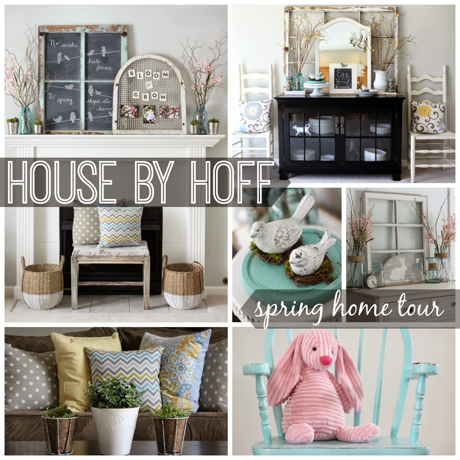 decorating for spring via housebyhoff.com