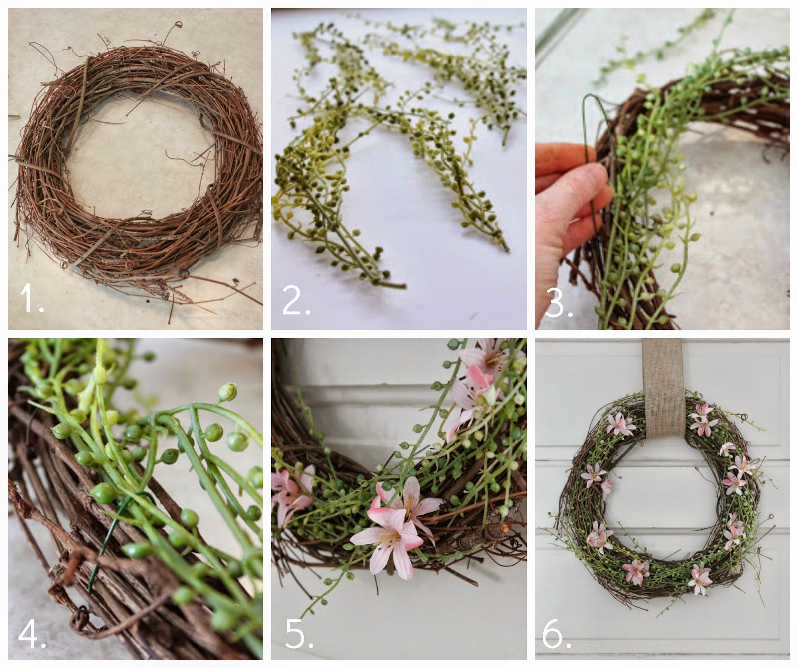 how to make a spring wreath via housebyhoff.com