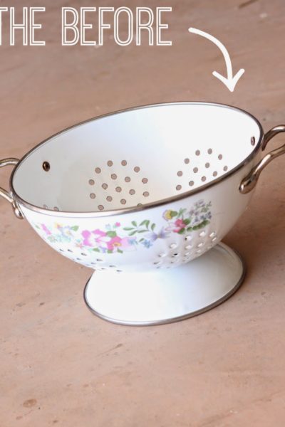 how to make a succulent colander planter via housebyhoff.com