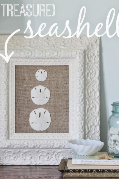 how to make DIY seashell art via housebyhoff.com