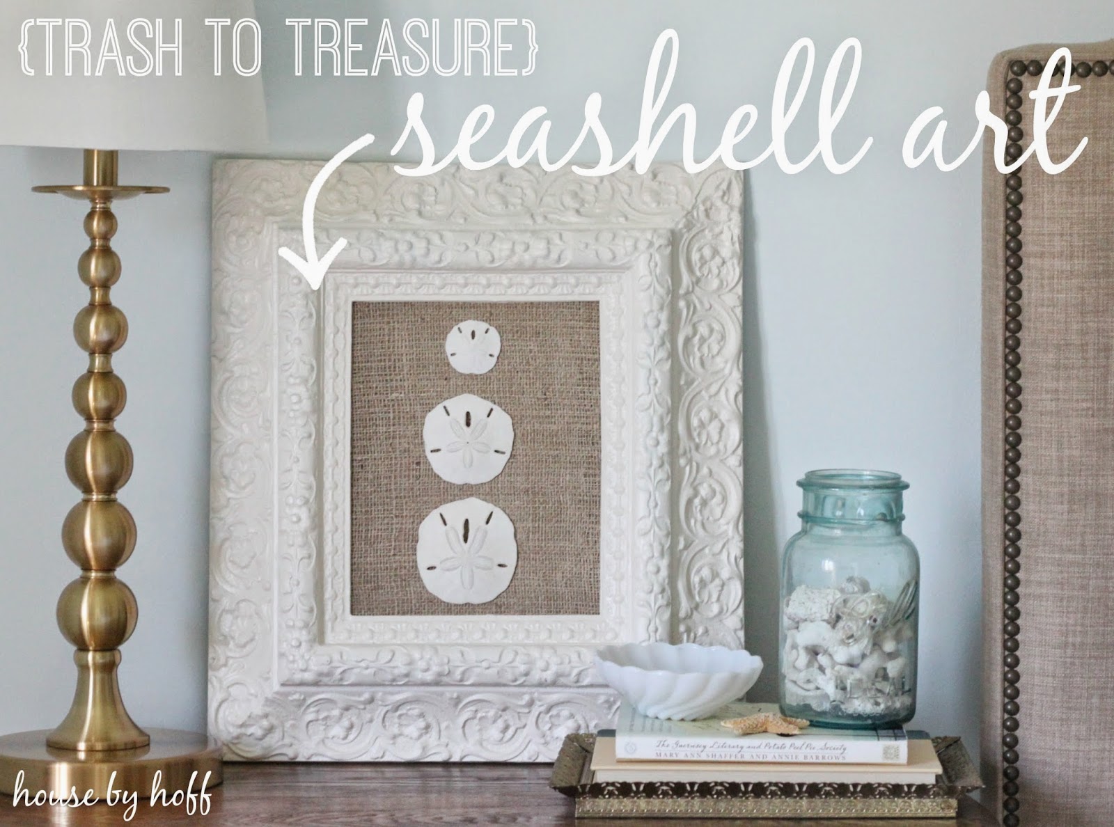 how to make DIY seashell art via housebyhoff.com