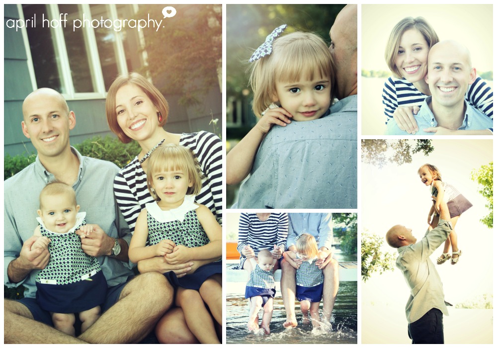 Man and woman with their children on their laps.