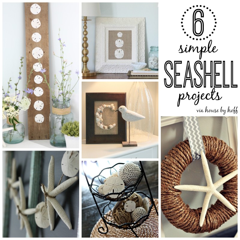 Six Simple Seashell Projects - pictures of seashell projects.