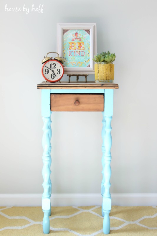 turquoise two toned table-2