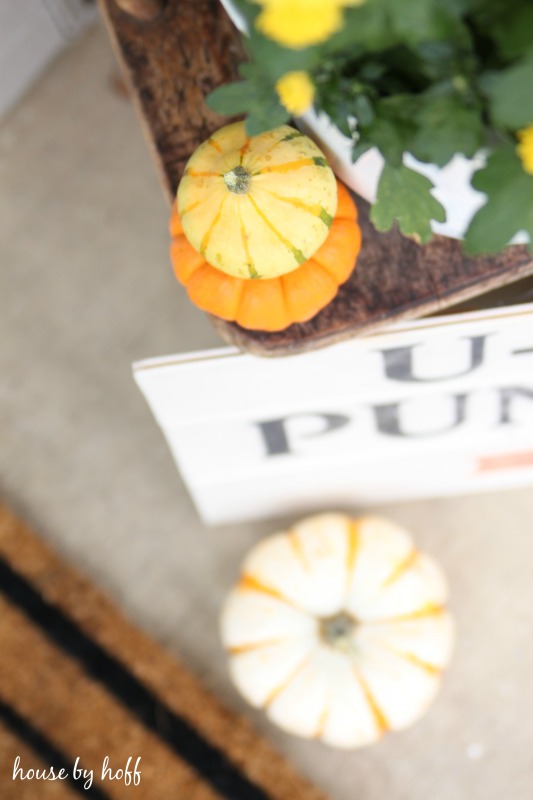 Decorating a Small Front Stoop for Fall