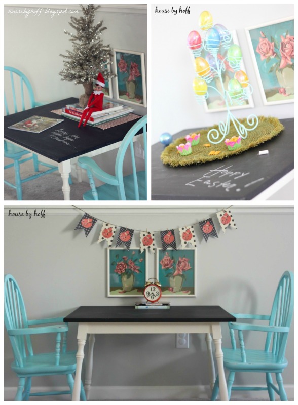 Chalkboard Table via housebyhoff.com