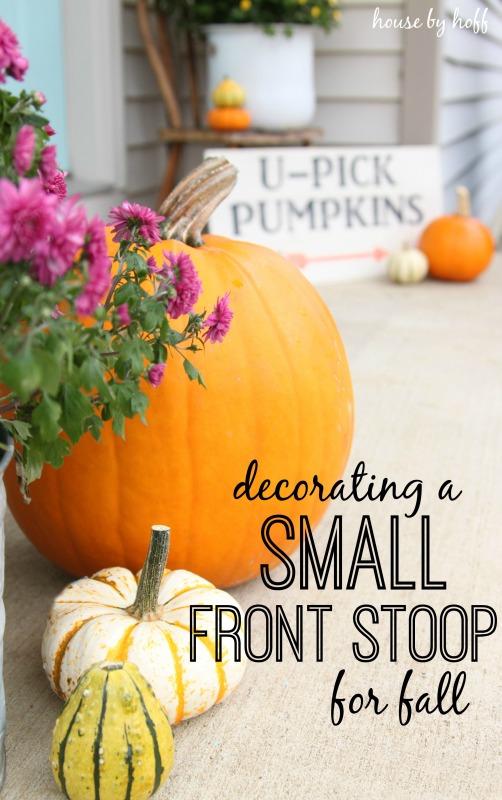 Decorating a Small Front Stoop for Fall