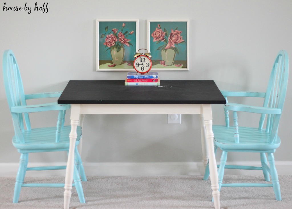 Chalkboard Table via housebyhoff.com