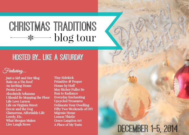 Christmas Traditions Blog Tour poster.