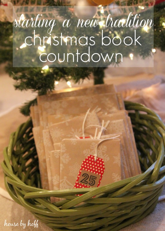 Starting a new tradition Christmas book countdown poster.