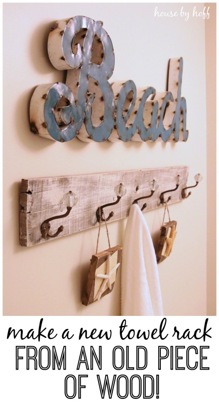 pallet wood towel rack1