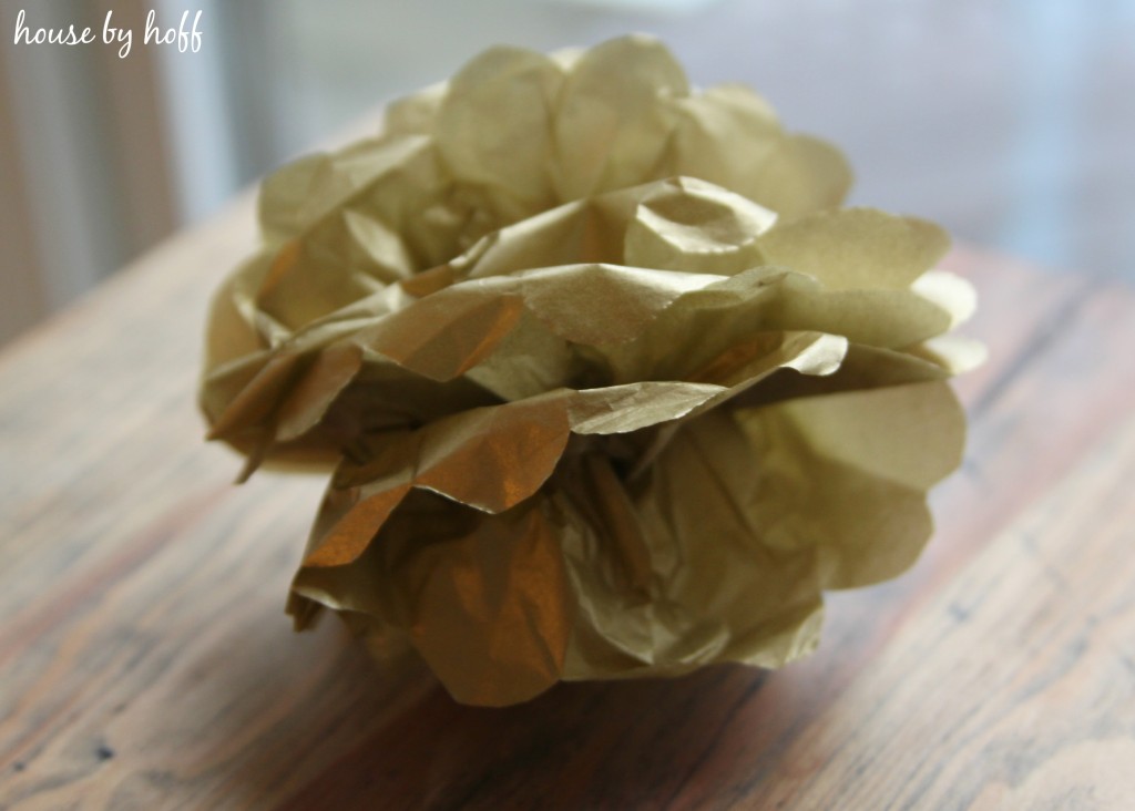 How to Make a Tissue Paper Pouf via House by Hoff 1