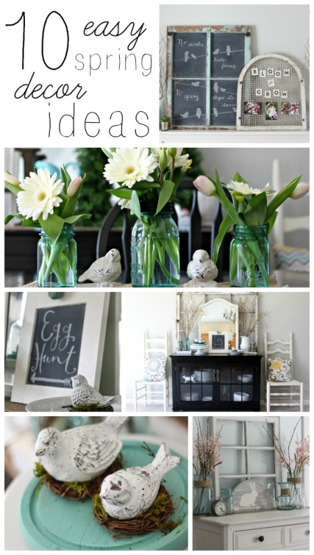 10 Easy Spring Decor Ideas graphic.