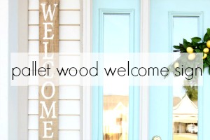 Pallet Wood Welcome Sign