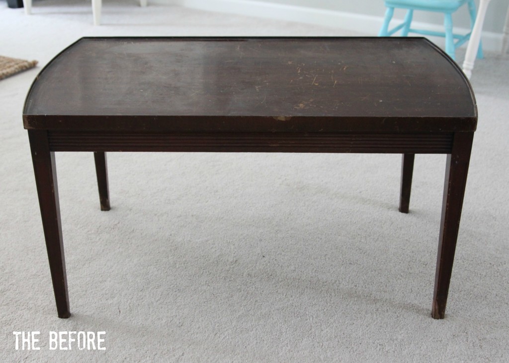 How to Make a Dollhouse Table From An Old Coffee Table via House by Hoff5