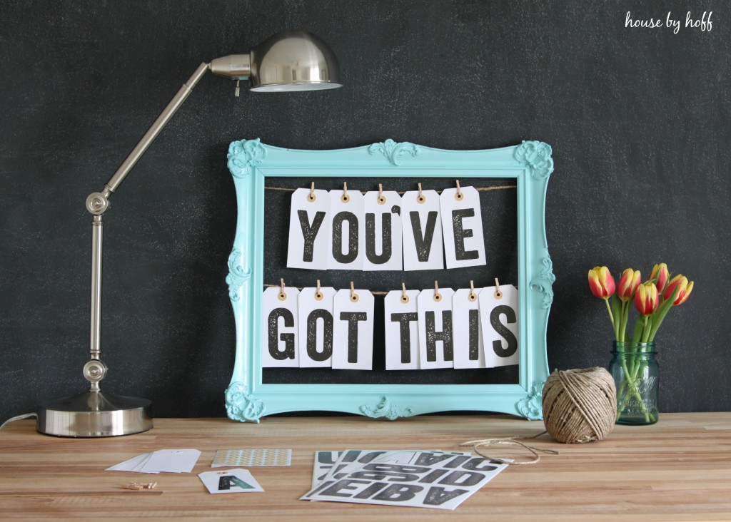 How to Make a Message Board From an Old Picture Frame via House by Hoff