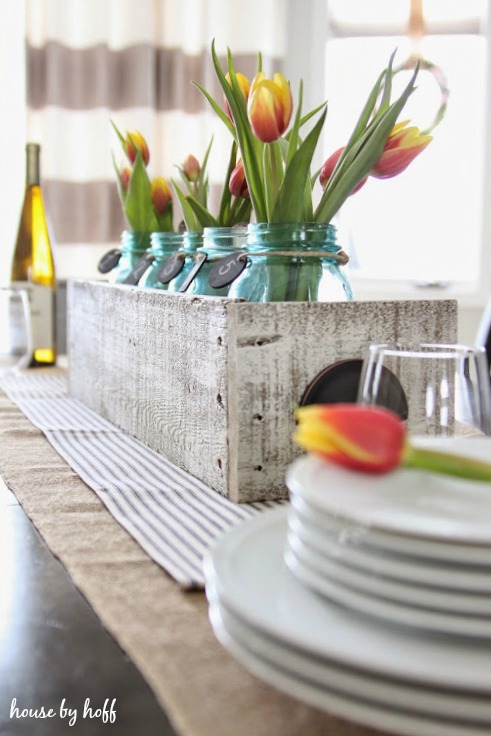 Spring Decorating in the Dining Room via House by Hoff 