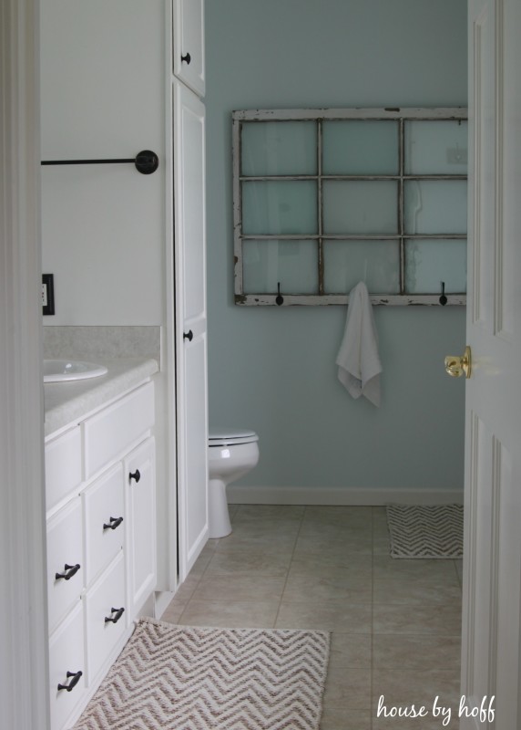 DIY Painted Linoleum Bathroom Floor - House by Hoff