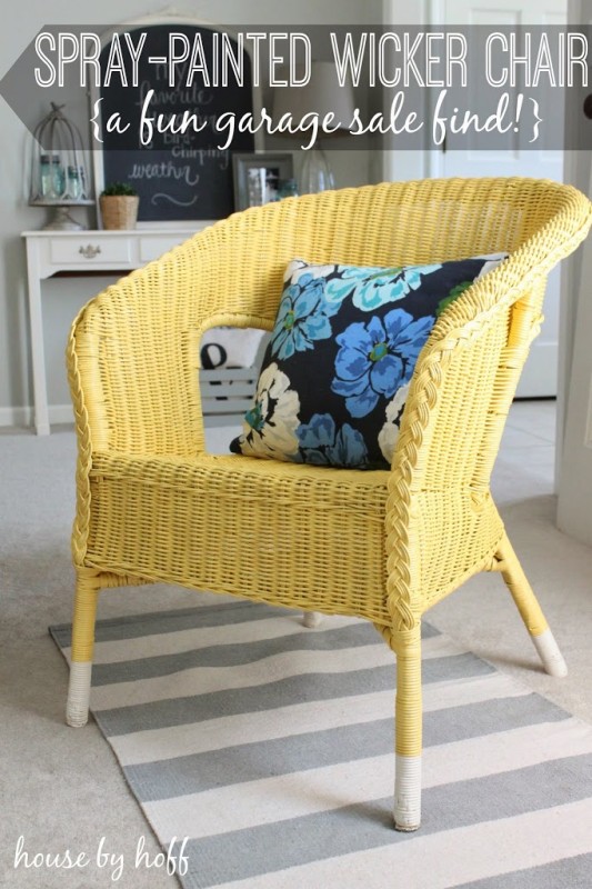 Best Colorful Makeover For Wicker Furniture with Spray Paint - Modern on  Monticello