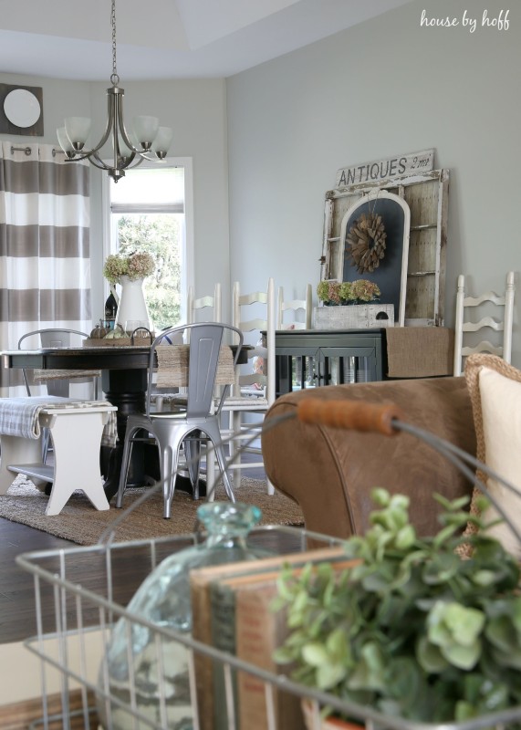 View of the dining room fron the living room.