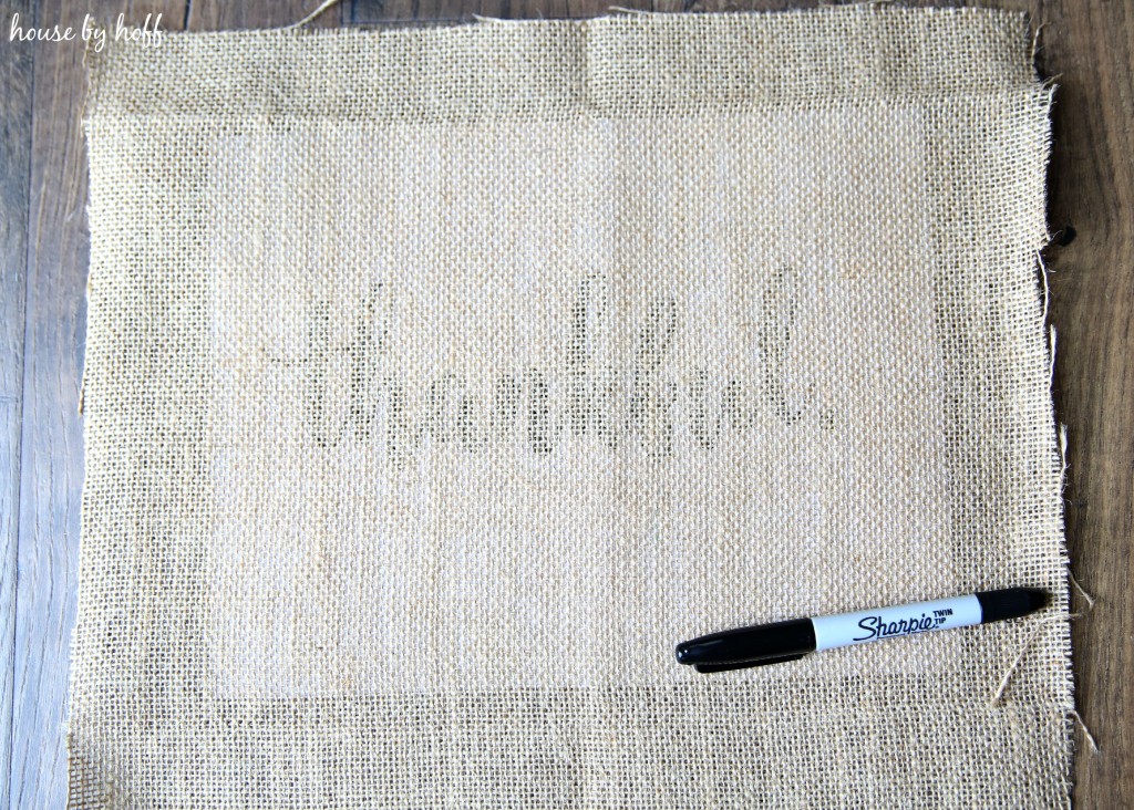 How to Make Perfect Letters on Burlap via House by Hoff3