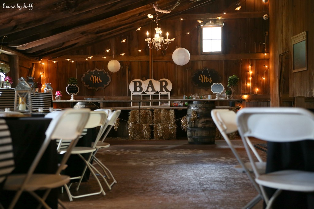 A Rustic-Glam Wedding Reception via House by Hoff