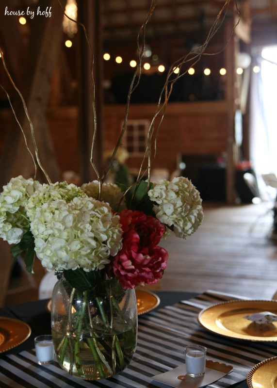 A Rustic-Glam Wedding Reception via House by Hoff