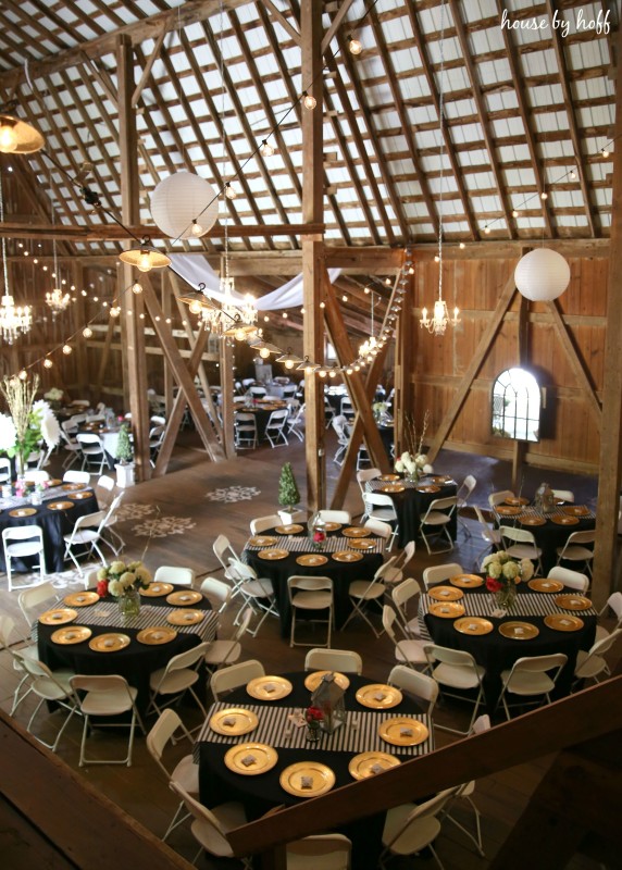 A Rustic-Glam Wedding Reception via House by Hoff