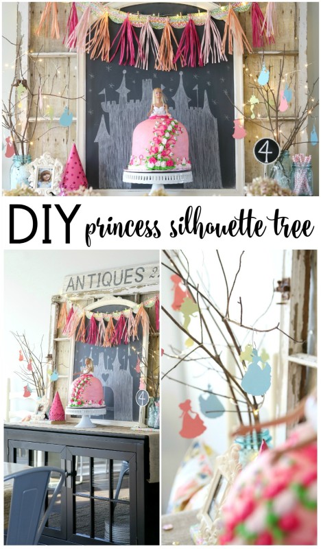 DIY Princess Silhouette Tree via House by Hoff