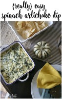 Easy Spinach Artichoke Dip: Elements of Thanksgiving