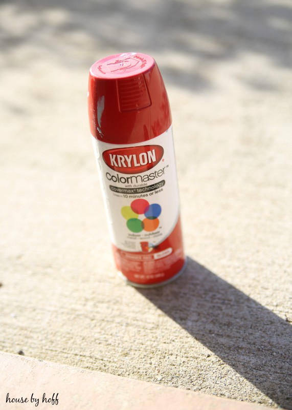 A can of Krylon spray paint.