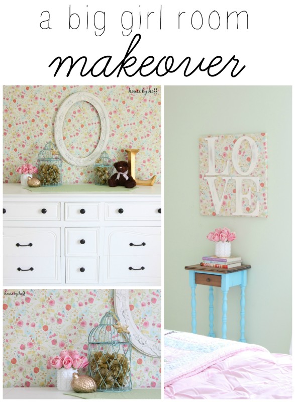 A Big Girl Room Makeover via House by Hoff