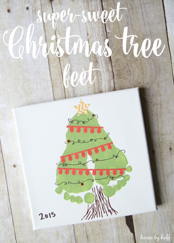 Super-Sweet Christmas Tree Feet poster.