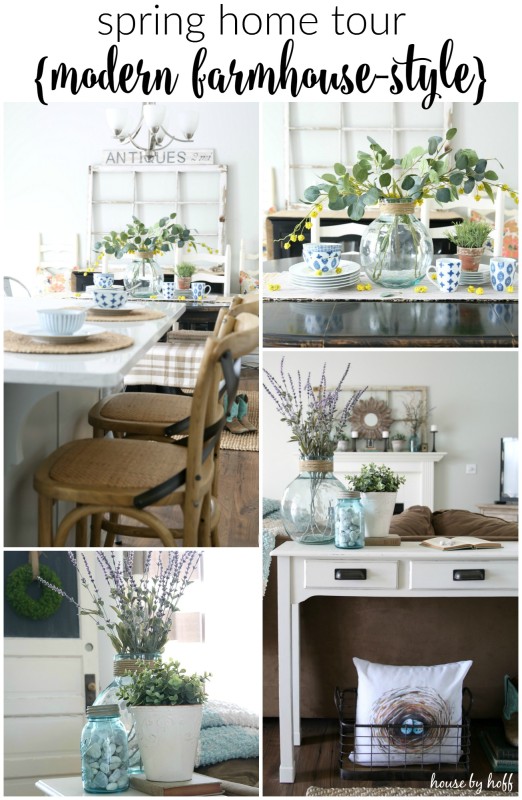 Modern Farmhouse Spring Home Tour via House by Hoff