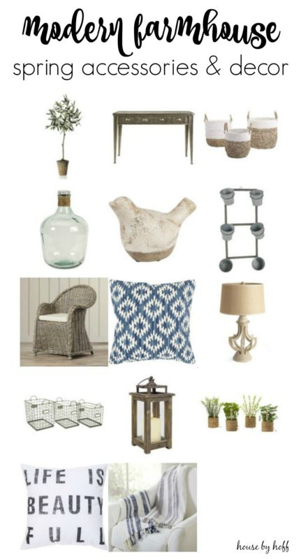 Modern Farmhouse Spring Accessories and Decor