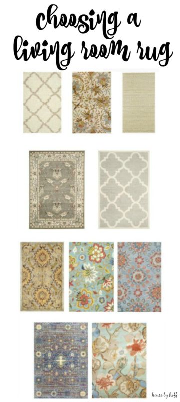 Choosing a Living Room Rug via House by Hoff