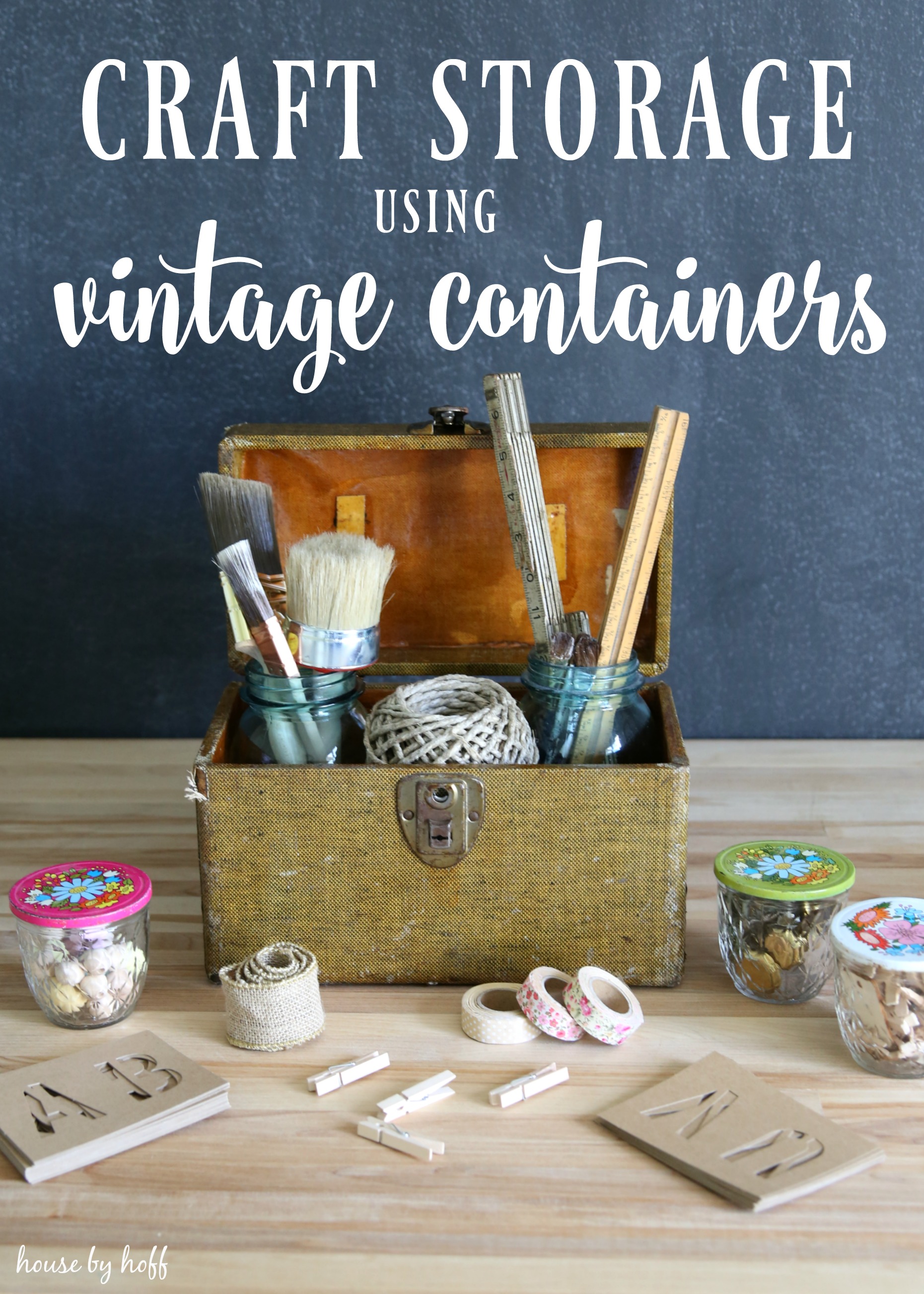 Clever Craft Storage Ideas from the Thrift Store