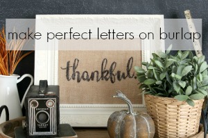 How to Make Perfect Letters on Burlap via House by Hoff6