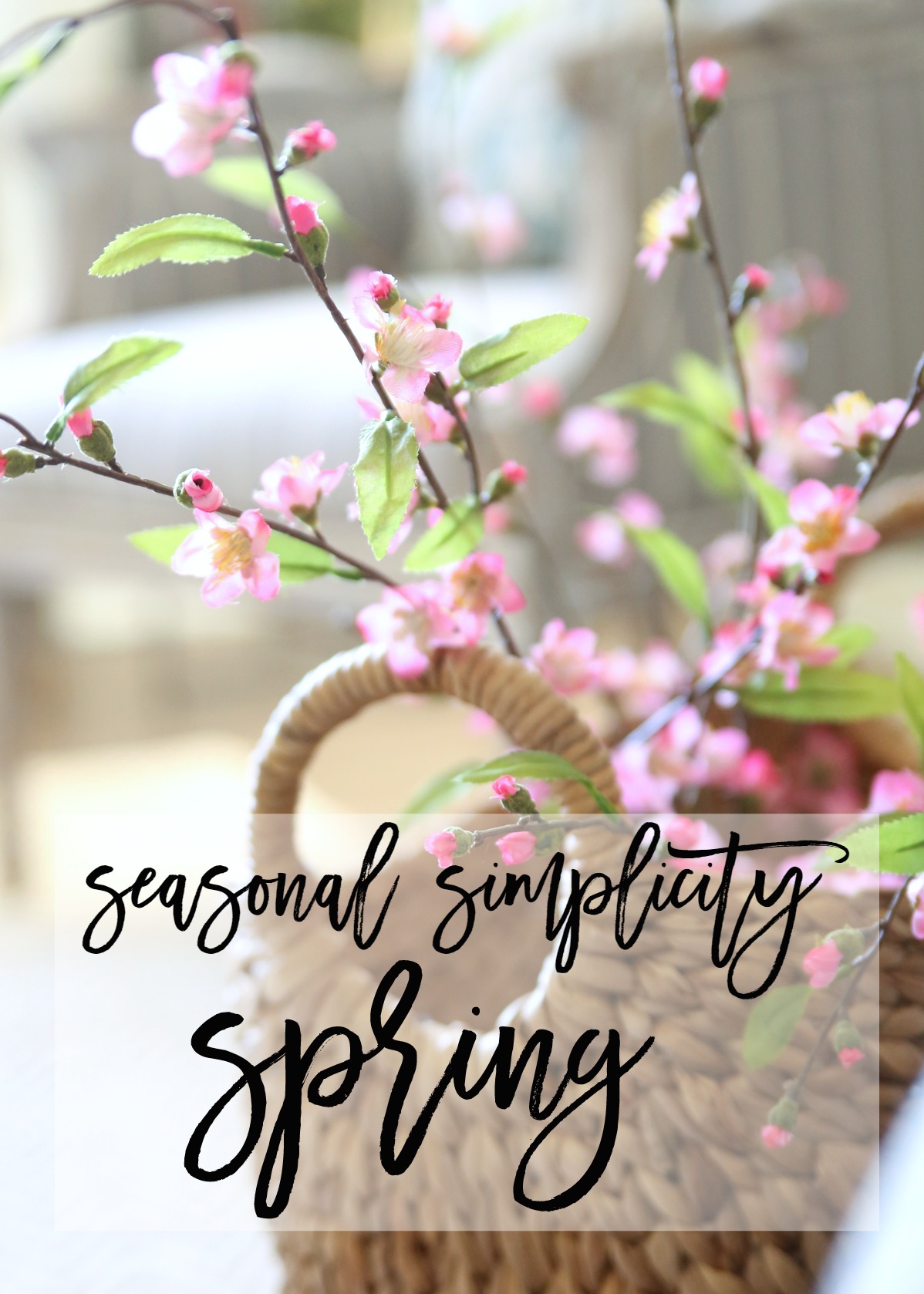 Seasonal Simplicity: Spring Living Room